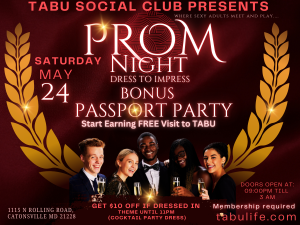 Adult Prom and Passport Party all in 1